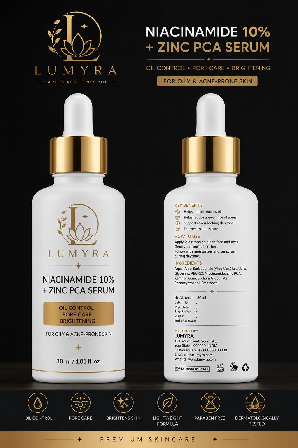 NIACINAMIDE 10% FACE SERUM 30ML